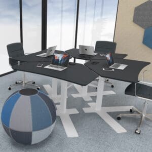 Dencon - Designer 1-poots zit-sta bureau